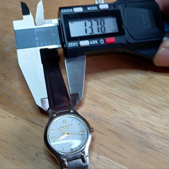 XVery early Roscani Paris watch 25mm SS case, white face 23K Gold plated details - Picture 3 of 14